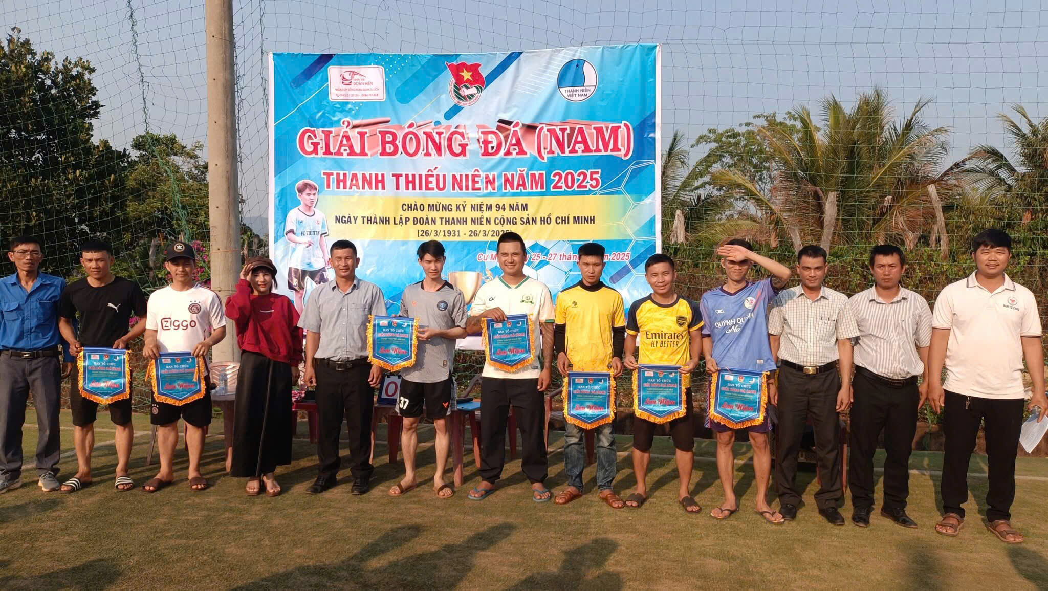 Giải bóng đá Nam thanh thiếu niên xã Cư Mốt năm 2025
